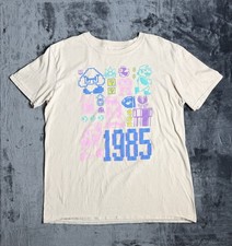 Nintendo Super Mario Bros 1985 Pastel Jumble Graphic T-Shirt Men  s Large Tan