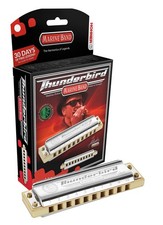 HOHNER Thunderbird Low Tuned Harmonica, Key of E, Silver M2011BXLE