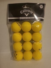 12 piłek golfowych Callaway Soft Flight Practice żółta lekka pianka