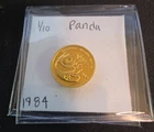Photo of a 1984 Chinese Gold Panda 1/10 oz from an eBay sale