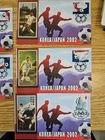 2002 Football Benham Unaddressed  Set Of 5 FDC F Korea Japan