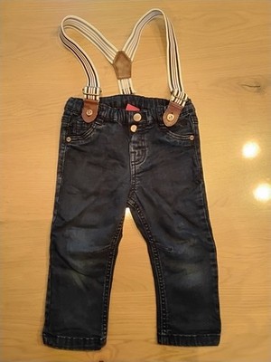 Nr.34 Jeans Gr.80 blau Hosenträger S.Oliver
