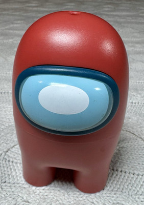 Among Us Crewmate Figure Plastic Red 4 in Video Game Character