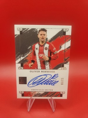 2023-24 Panini Impeccable Oliver Norwood On Card Auto /99 Sheffield United