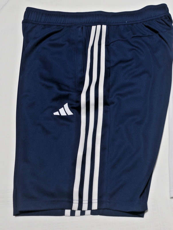 Adidas Men's Train Essentials 3-Stripes Training Shorts Size M Blue IB8246