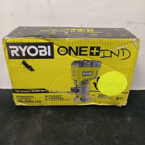 RYOBI ONE+ 18V Cordless Compact Router Kit with 2.0 Ah Battery and ...