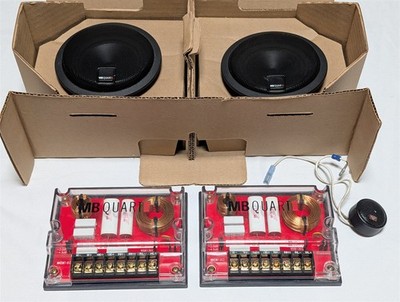 Vintage MB Quart QM 100 TX-3 4'' Component Speaker System w/ MCX 160 Crossovers
