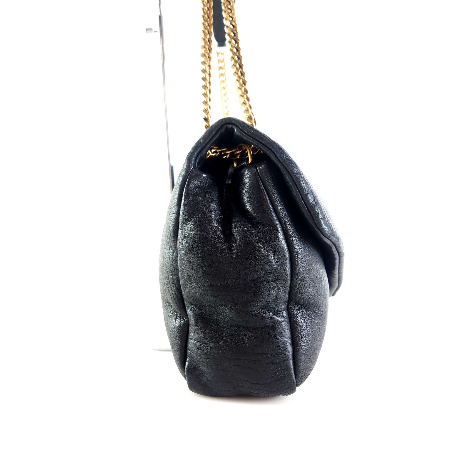 Borsa a tracolla Saint Laurent Grain pelle di agnello Calipso 777399 10277 139282442