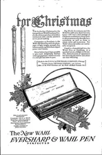 1924 Wahl Eversharp Fountain Ink Pen Vintage Print Ad Stationary Ephemera
