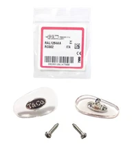 Tiffany &Co Nose Pads Fit Sunglasses Eyeglasses Clear Silver Genuine 15mm