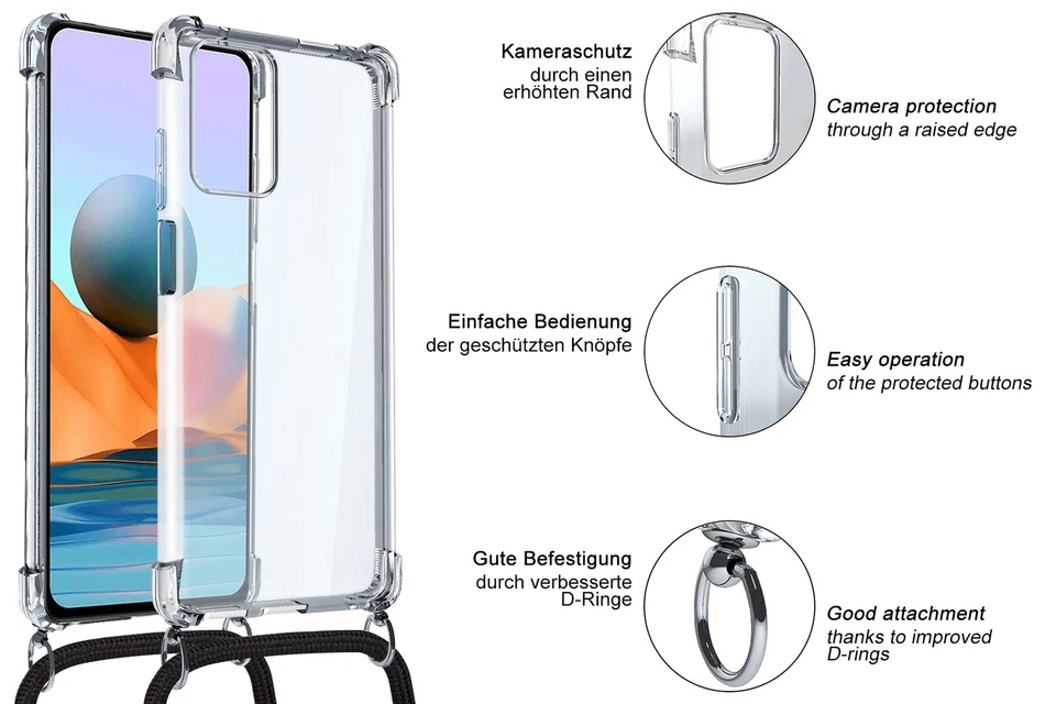 Collana (A) per Google Pixel 3 XL Cover Custodia con Catena - Immagine 2 di 4