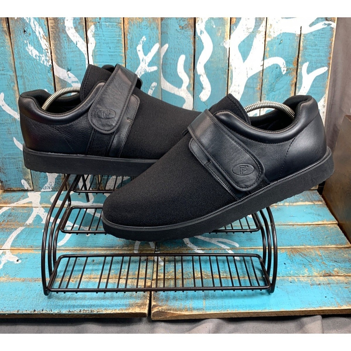 NEW Propet Pedwalker MPED3 Mens Size 14M Black Slip-On Hook  display picture 2