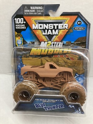 Monster Jam '' BLUE THUNDER'' M?STERY MUDDERS 1:64