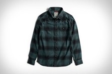 Iron  Resin Baja Shirt Green Flannel Men  s Medium