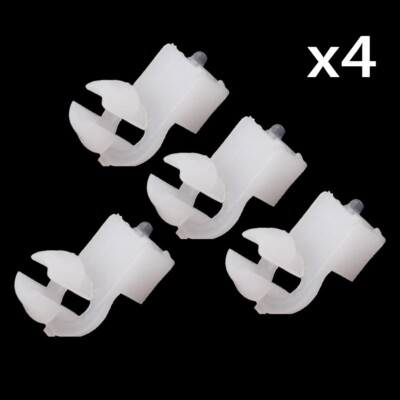 set of 4 car??rlock mounting rod clip white?er plastic latch