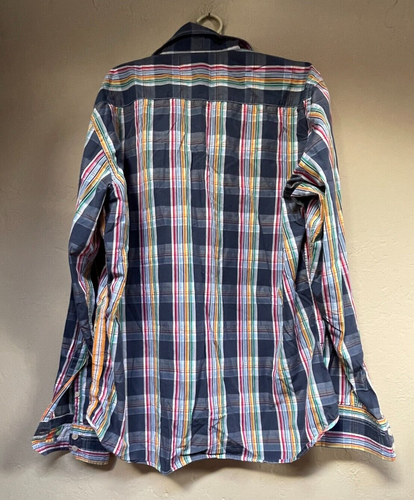 Georg Roth Los Angles Men's Multicolor Plaid Button Up Shirt Cotton Long Sleeve - Picture 2 of 9