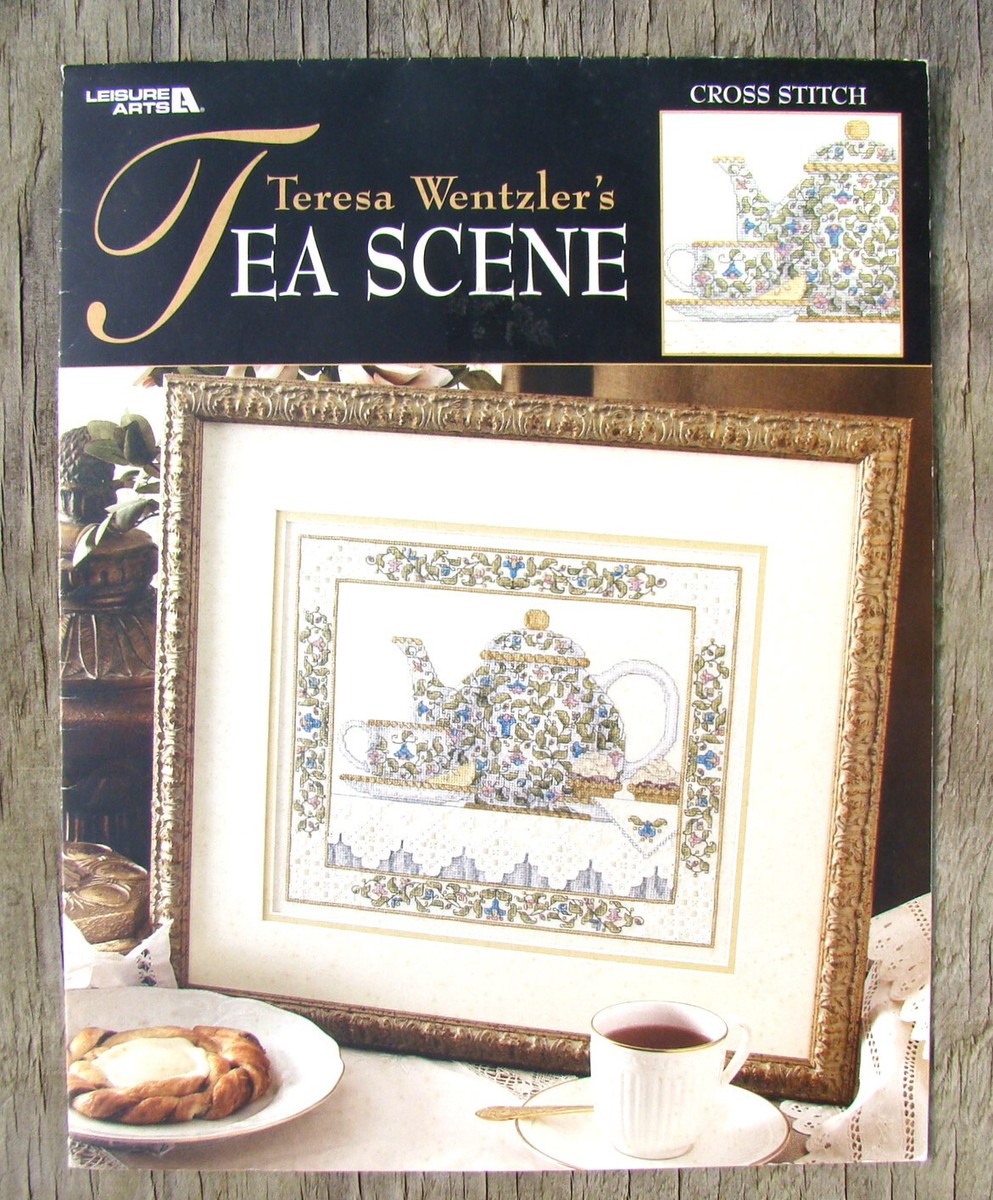 クロスステッチ　絶版洋書　テレサ・ウェンツェラー Teresa Wentzler Cross Stitch Patterns ~ Tea Fantasy Winter Winds