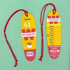 Winchester Model 61 Pre-64 Hang Tag Reproduction