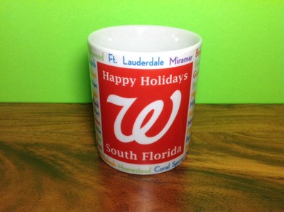 Walgreens South Florida Mug Happy Holidays Ceramic Cup