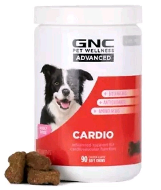 GNC Pets Advanced Dog Supplements for Cardiovascular Support| 90Ct Soft Chew.121