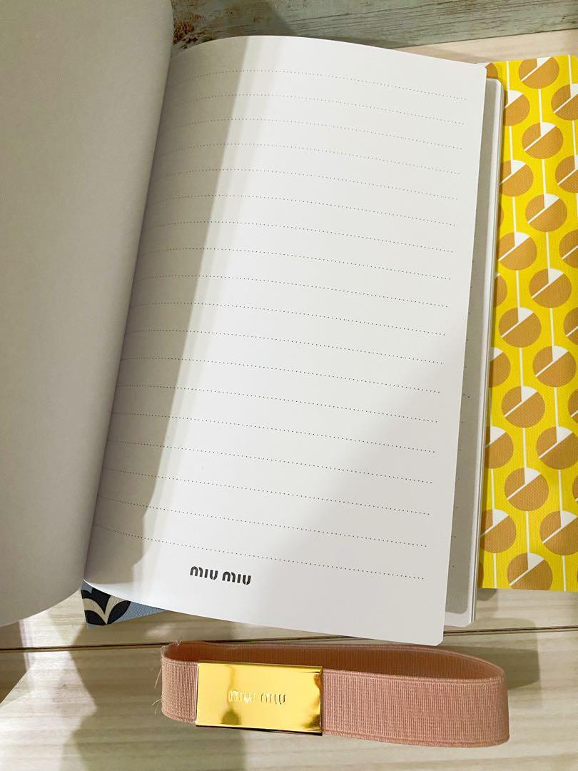 MIU MIU Notebook with Logo 3pcs Set Diary Journal 15746 | eBay
