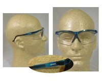 Uvex Genesis Safety Glasses Vapor Blue Frame With Clear Lens Uvex Genesis Safety Glasses Vapor Blue Frame With Clear Lens