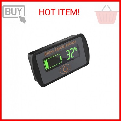 Drok Battery Capacity Tester, Battery Monitor 12V Battery Meter, Golf Cart Batte