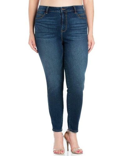 Cello High Rise Skinny Jeans - Dark Denim - Plus Size - Bild 2 von 6