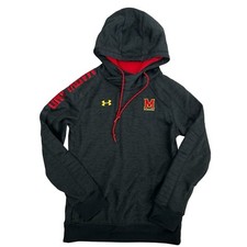 Under Armour Loose ColdGear Gray/Black Hooded...