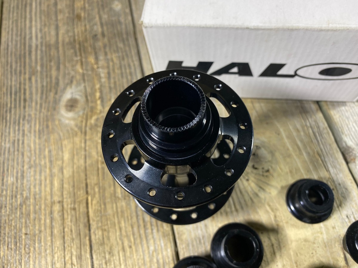 Halo THRU AXLE Front Hub Spin Doctor 6F Sealed Bearing 32H Halo THRU AXLE Front Hub Spin Doctor 6F Sealed Bearing 32H
