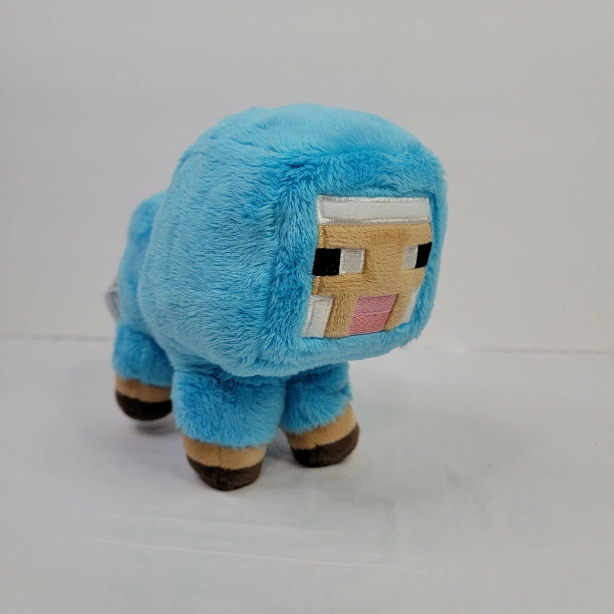 Rare Minecraft Minecon Earth Mojang Jinx 6 Stuffed Animal Plush Blue Baby Sheep