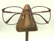 Vintage Altair Eyewear 460 Purple Raspberry Metal Oval Sunglasses Frames Japan