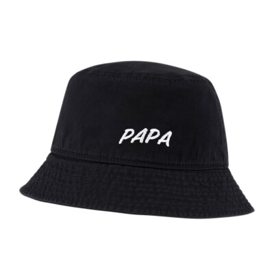 Bucket Hat for Men Women Daddy Papa Embroidered Washed Cotton Unisex Bucket  Hats