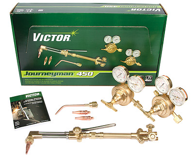 0384-0807 Victor Journeyman 450 Torch Kit Set With Regulators
