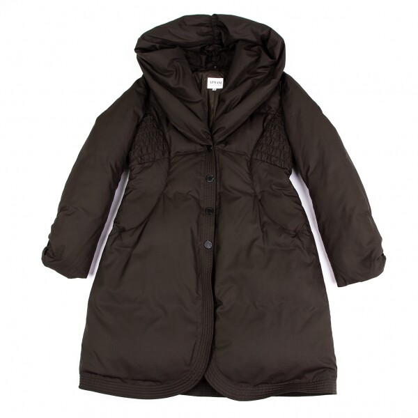 ARMANI COLLEZIONI Design Collar Down Coat Size 44(K-129636