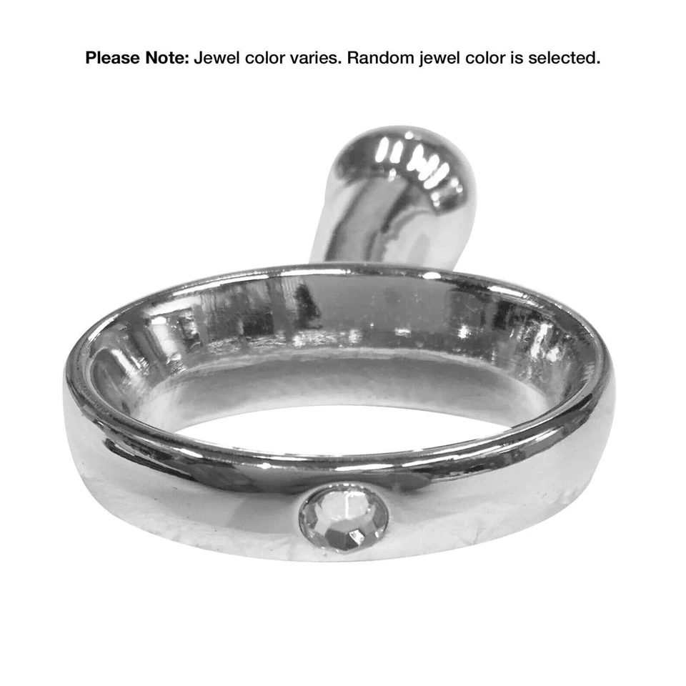 Enchufe trasero de metal con diamantes de imitación con joyas para juguete sexual anal para mujer Foto 2 de 2