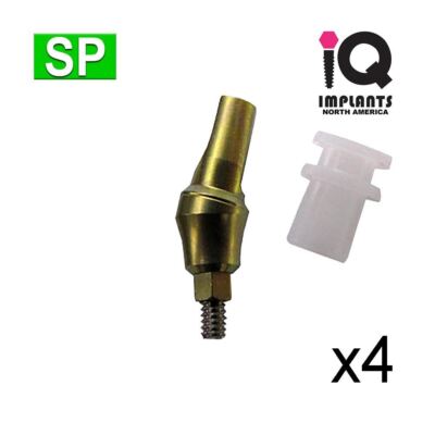 IQ USA Snap-On Bridge & Crown System 15º / 3mm / Transfer (4-Pk) 3.5-3.75 Int He