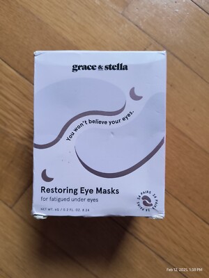 Grace & Stella Under Eye Patches Masks Restoring Fatigued Eyes 24 Pairs EXP 7/27