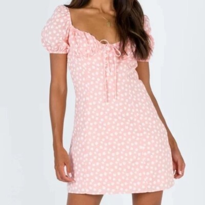 open lace back dress Modal Lace-Trim Midaxi Dress in Soft Pink - 4 main image 1