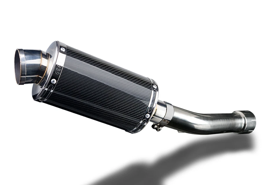 Yamaha FZ-1 Fazer FZS1000 2006-2014 Slip On 9" Oval Carbon Exhaust Muffler Kit - Image 2 of 4