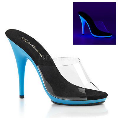 neon blue heels