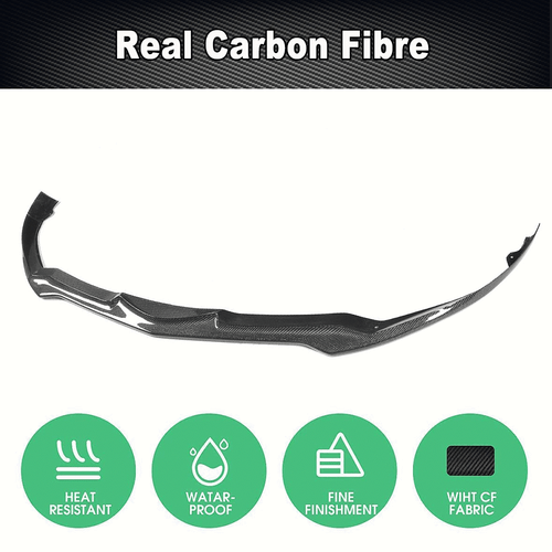 For Alfa Romeo Giulia Sport Sedan 2016-18 REAl Carbon Front Bumper Lip Spoiler - Bild 6 von 11