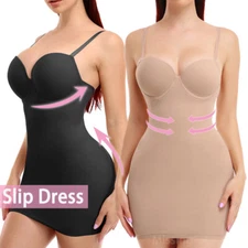 Women Full Slips for Under Dresses Shaper Body Tummy Control Shapewear