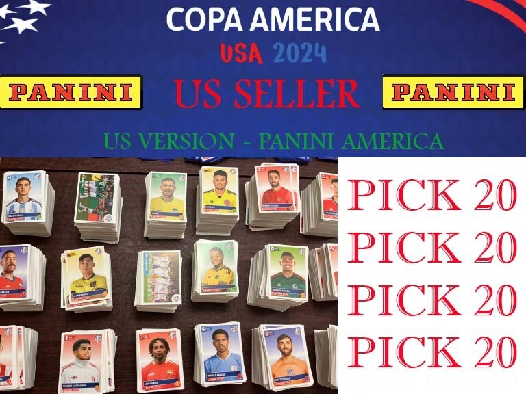COPA AMERICA 2024 PANINI STICKERS - PICK20 COMPLETE YOUR SET