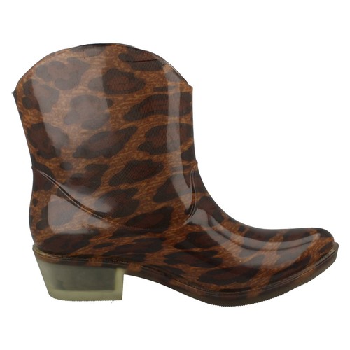Spot On X1220 Ladies PVC Pull on Cowboy Style Ankle Wellies Festivals - Picture 17 of 42