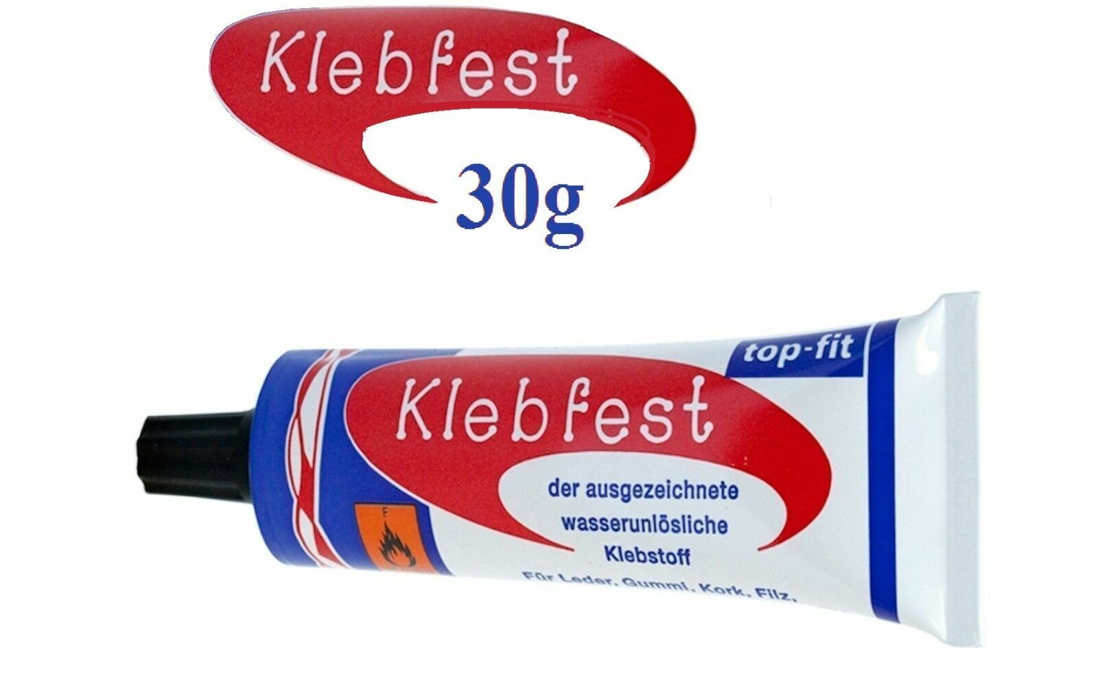 Klebfest Extra Strong Shoe Glue Repair Contact Adhesive Neoprene Pointe Boot 30g