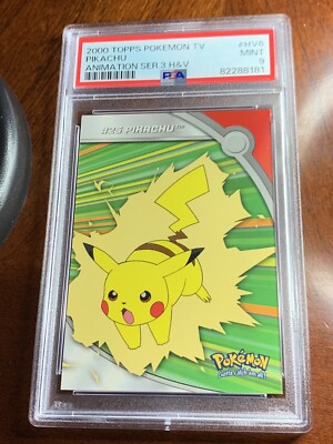 2000 Topps Pokemon TV #HV6 Pikachu Animation Series PSA