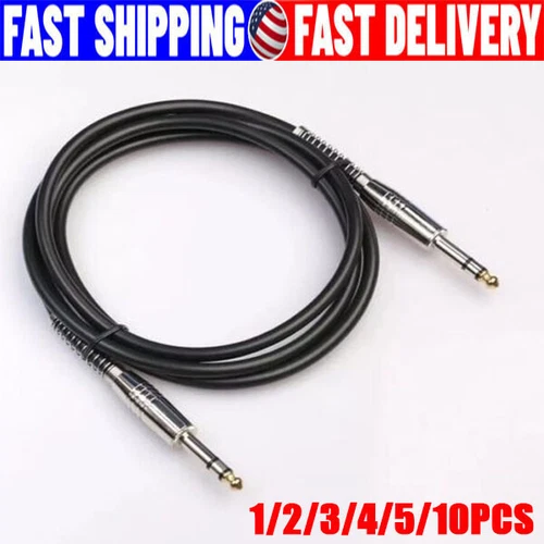 6ft NOISELESS Electric Guitar Bass Cable Pedal AMP Cord 1/4" USA KEYBOARD