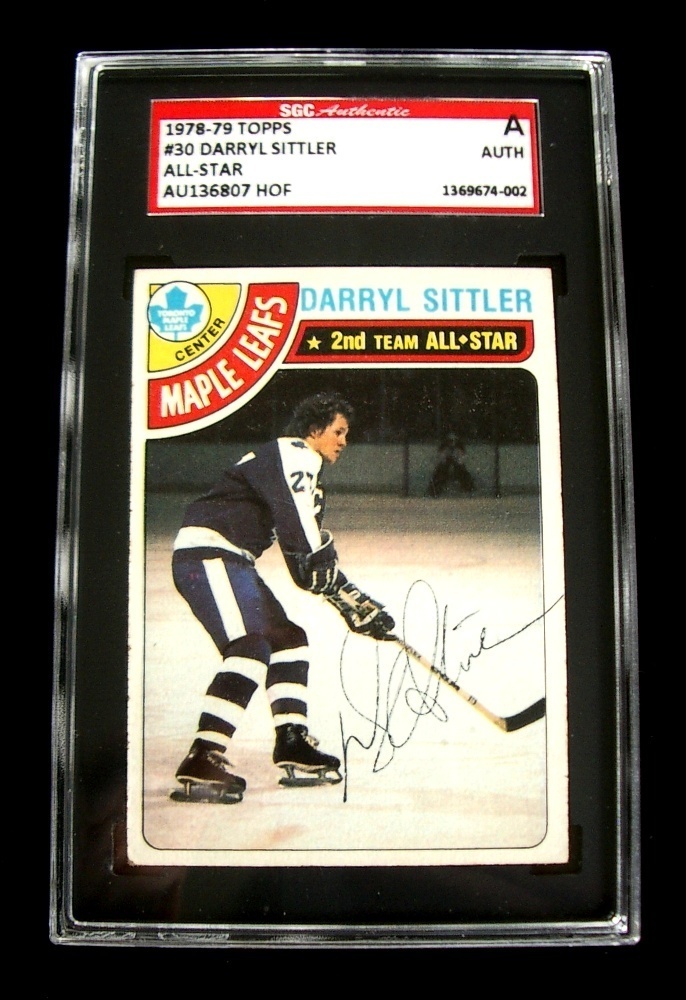 DARRYL SITTLER Toronto Maple Leafs Autographed Topps Hockey Card eBay