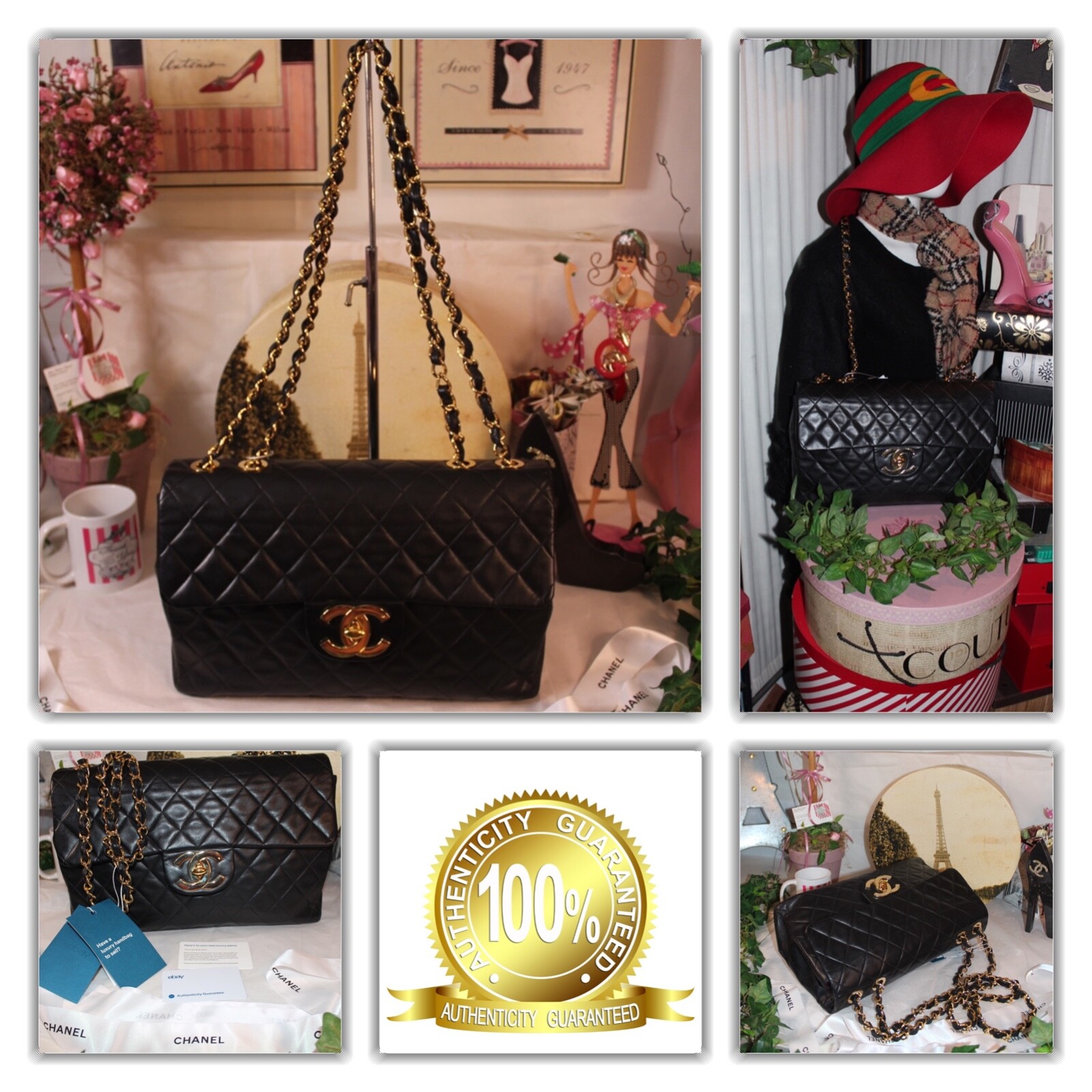 COUTURE-CHANEL 35 JUMBO FLAP LEATHER HANDBAG! ｜ 電子印鑑・決裁 